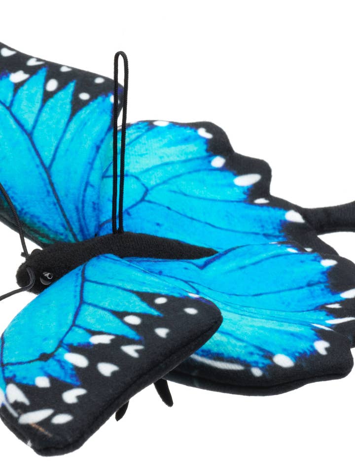 Schmetterling blau (mit Schlaufe) - 26 cm (Breite) für den Großhandel von Uni Toys