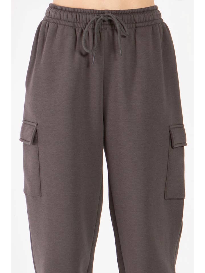Color 5 – wholesale Joggingbyxor - Dam – Oversized baggy sweatpants med fleecematerial och cargo-joggerstil19