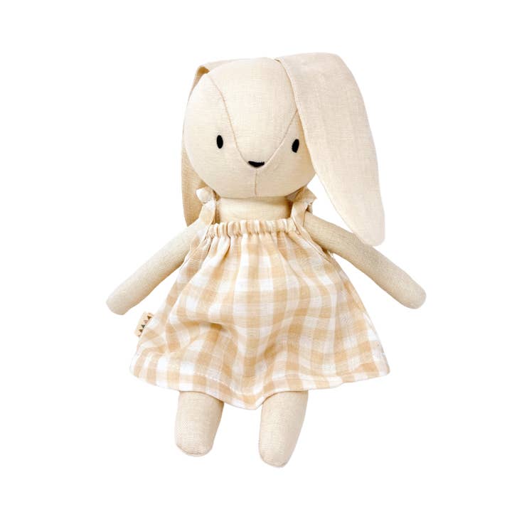 Lumi Bunny + Gingham Naomi-jurk voor wholesale door Huggabeau
