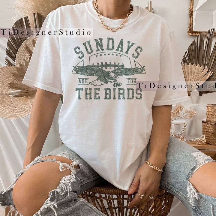 Philadelphia Eagles Football Tee Sundays Are For The Birds for wholesale by TheKingShirt