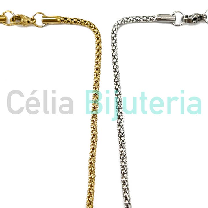 Simple Steel Necklace for wholesale by Celli Biju