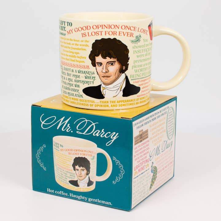 Mr. Darcy/Pride and Prejudice Mug for wholesale by Unemployed Philosophers Guild
