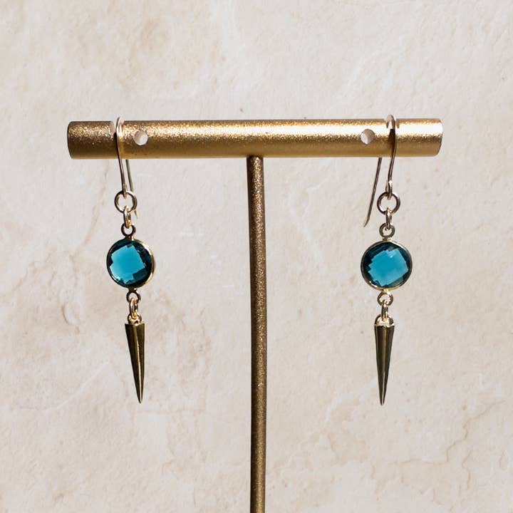 HOOK: BLUE & GOLD SPIKE for wholesale by Rachel Nathan