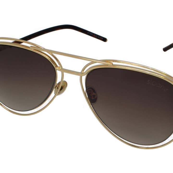 AVERLY - Gold/Brown for wholesale by SLOANE Eyewear