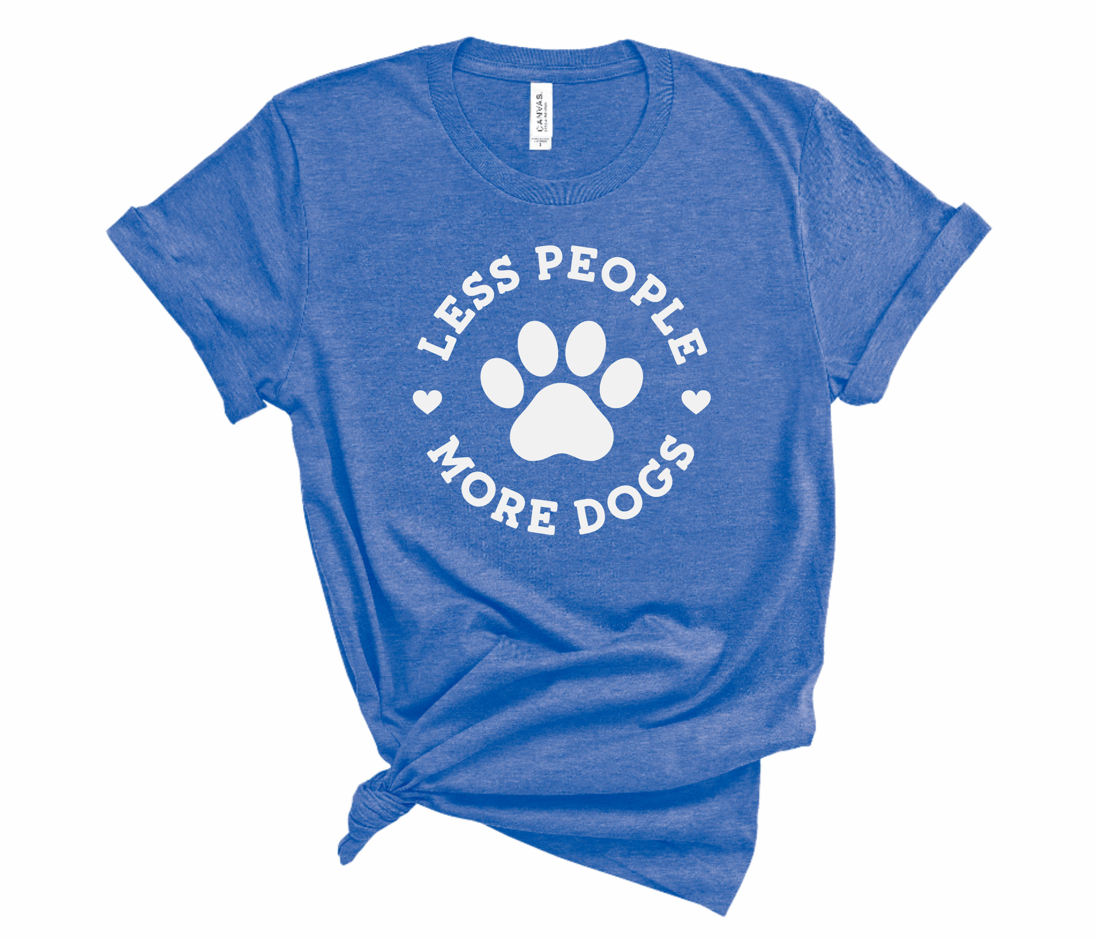 Woofingtons & Company - Wholesale Screen Printed T-Shirt - Women's - Less People, More Dogs Funny Teeshirt - Dog Lovers Gift3