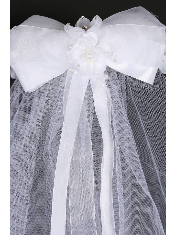 Kid's Dream - Wholesale Costume - Kids - Gem Pearl Flower Crown Veil4