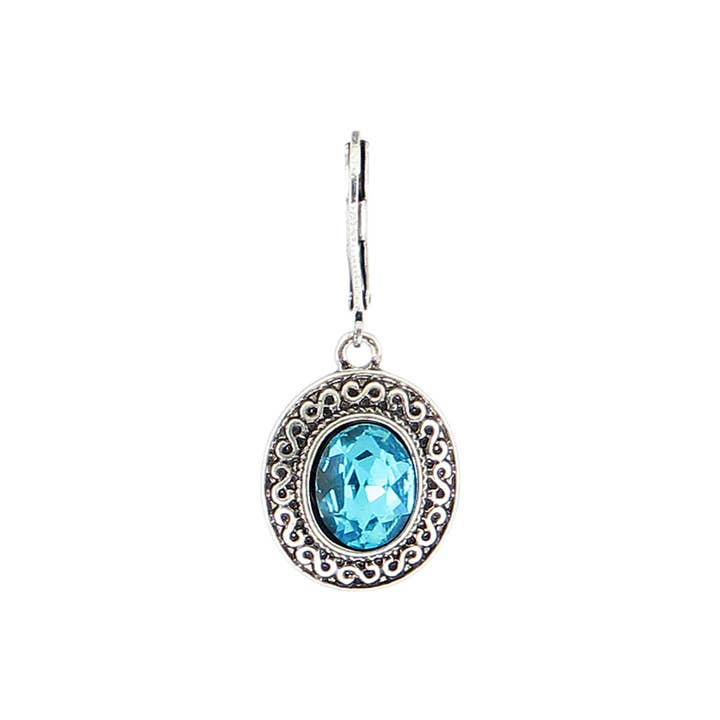 Baked Beads - Wholesale Dangle Earrings - Austrian Crystal Oval Earring1