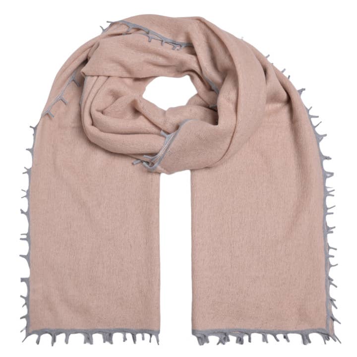 Cashmere tørklæde BiFeli-cs i nuancer af roser for engroshandel hos cute stuff GmbH