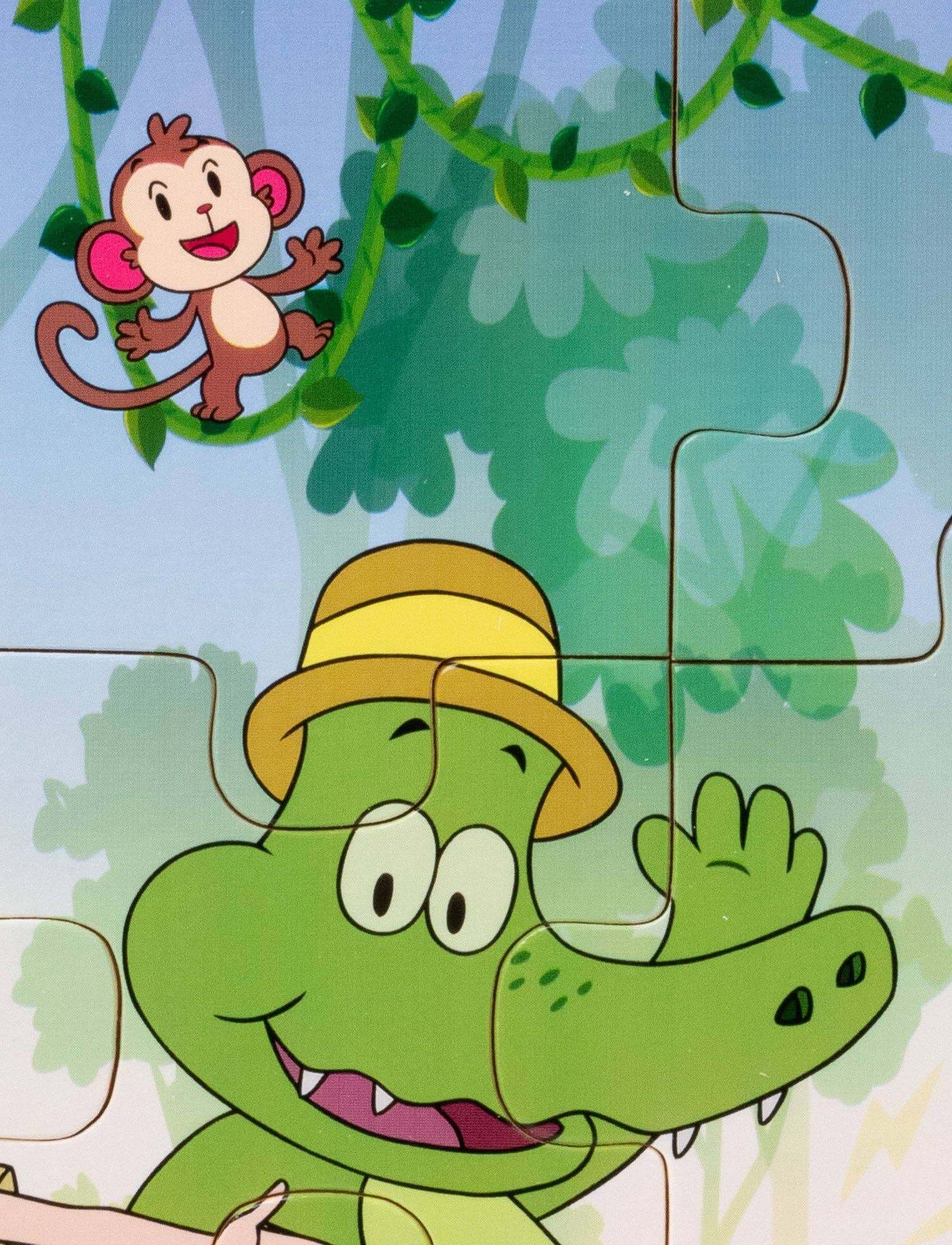 Teddykompaniet - Wholesale Puzzle - Kids - Arne Alligator, Puzzle, 12 pieces2