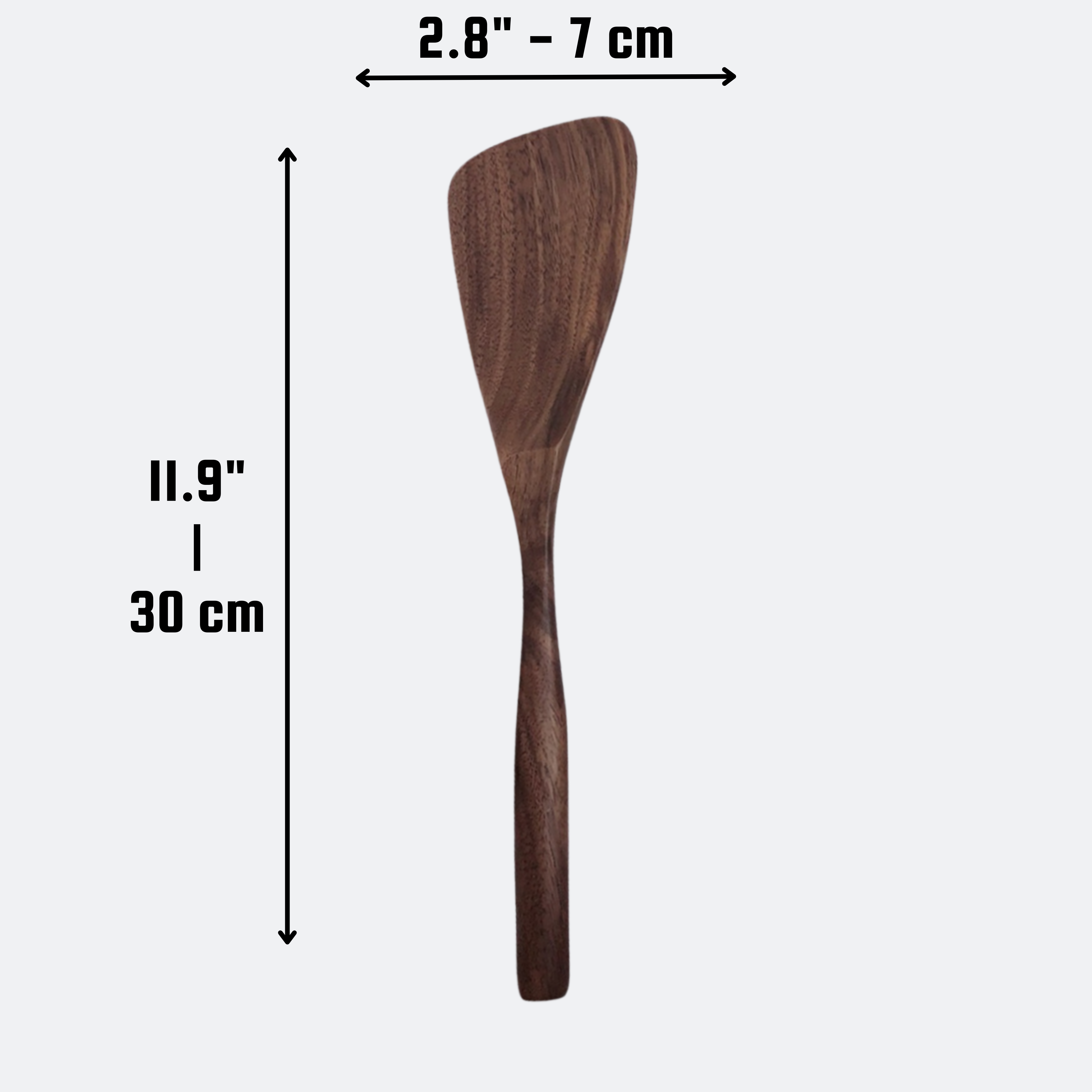 194 Craft House - Wholesale Spatula/Turner - Walnut Wood Spatula - 12"- Kitchen Serving Utensils1