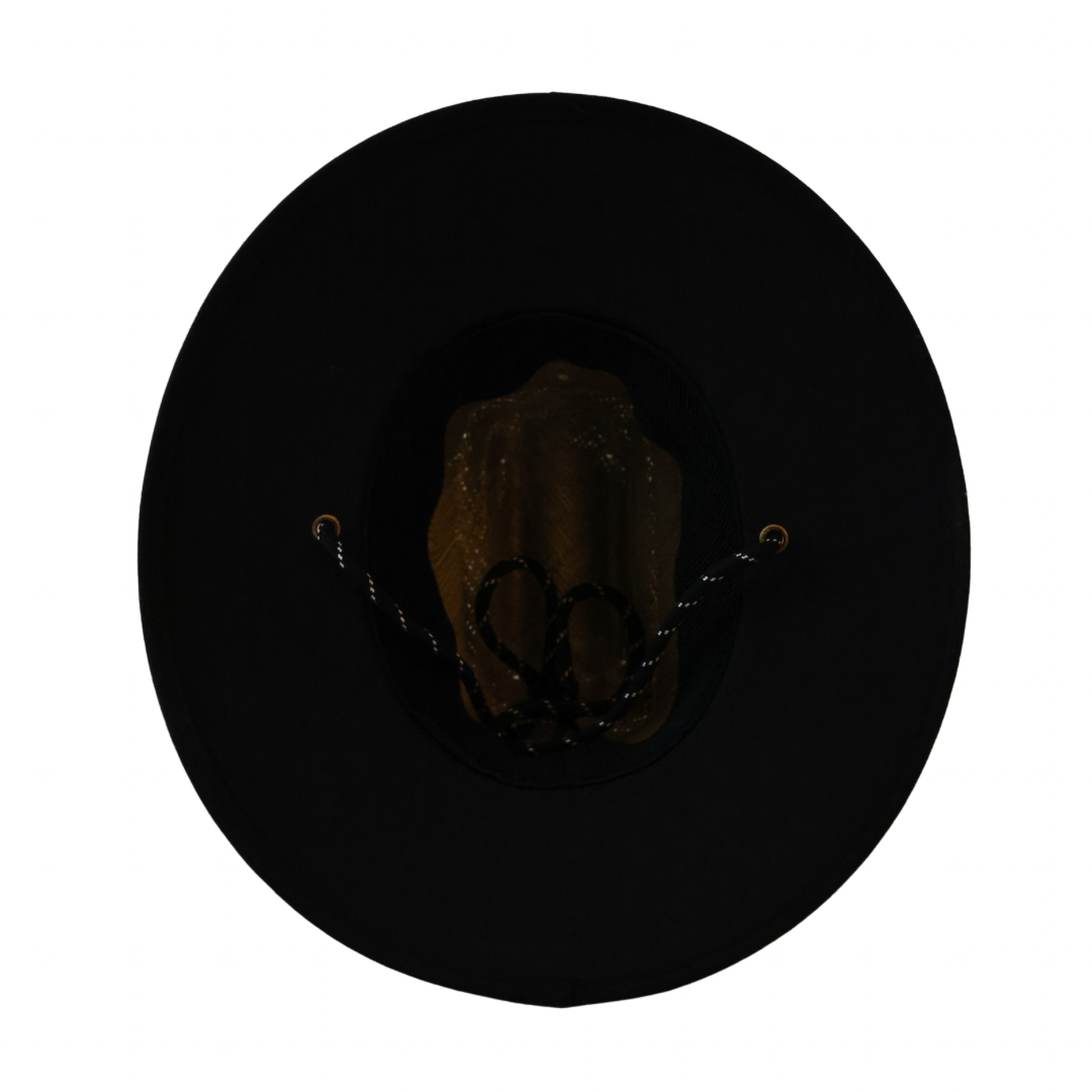 The Little Surfer Dude - Wholesale Kids Hat - Kids - Black and White Baby Straw Hat2