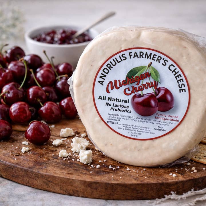 Andrulis Farmers Cheese All-Natural Michigan Cherry for wholesale by Andrulis