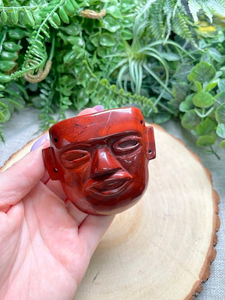 Copper Ashes - Wholesale Spiritual Stone/Crystal - Red Jasper Mask0