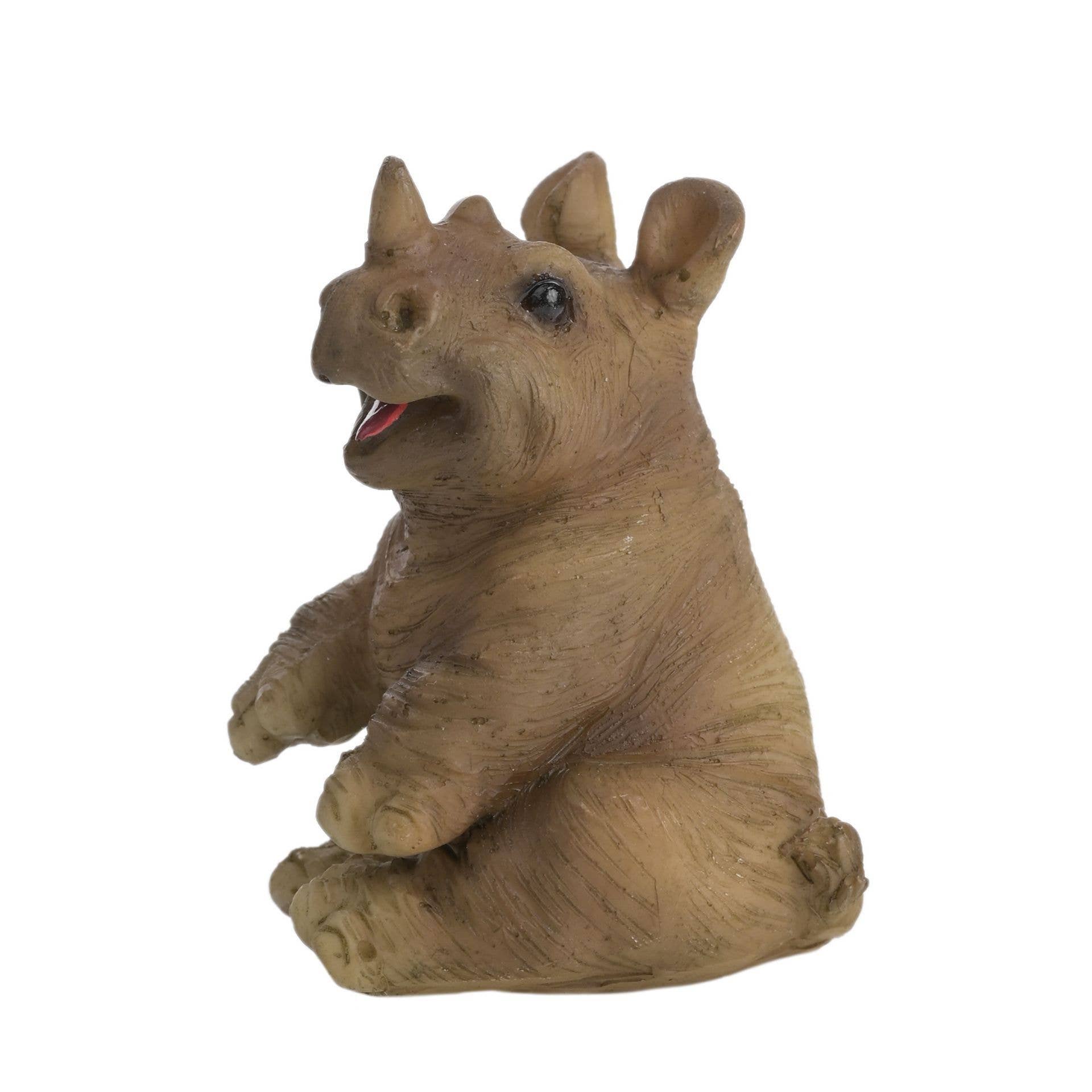 WIDDOP and Co. - Wholesale Decorative Figurine - **ASTD MULTI 6** Resin Rhino Calfs Figurine2