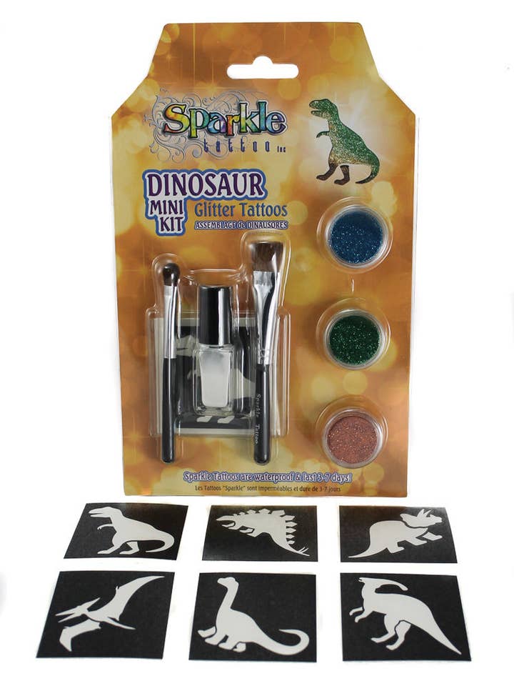 Dinosaur Mini Kit for wholesale by Sparkle Tattoo