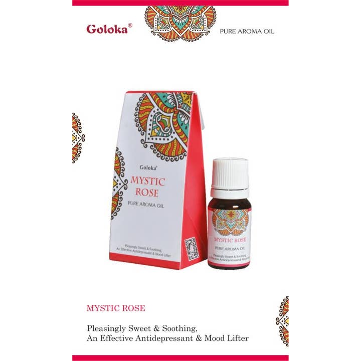 Goloka Mystic Rose Aroma Oil 10Ml-046 for wholesale by International Gifts Ltd.