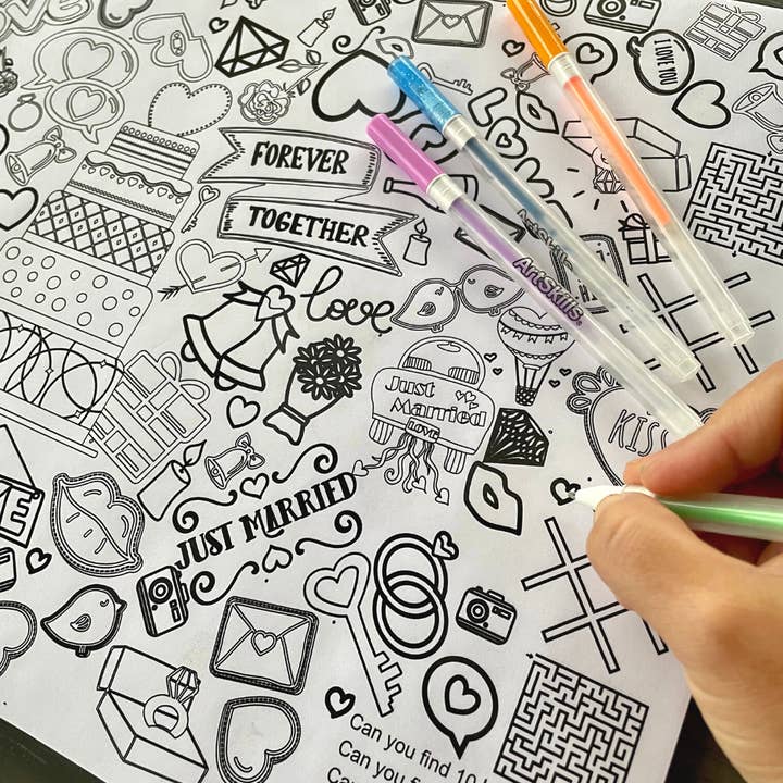 Wedding Placemats Seek & Find Kids Activity for wholesale by Creative Crayons Workshop