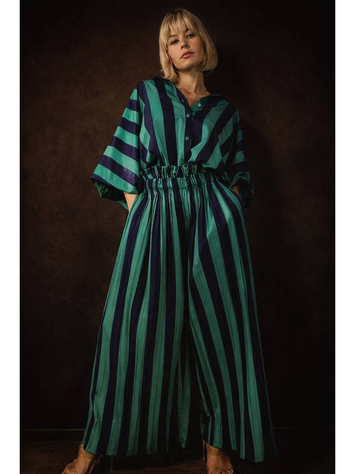 GESTREIFTER LANGARM- UND HOSE-SET für den Großhandel von Mulla