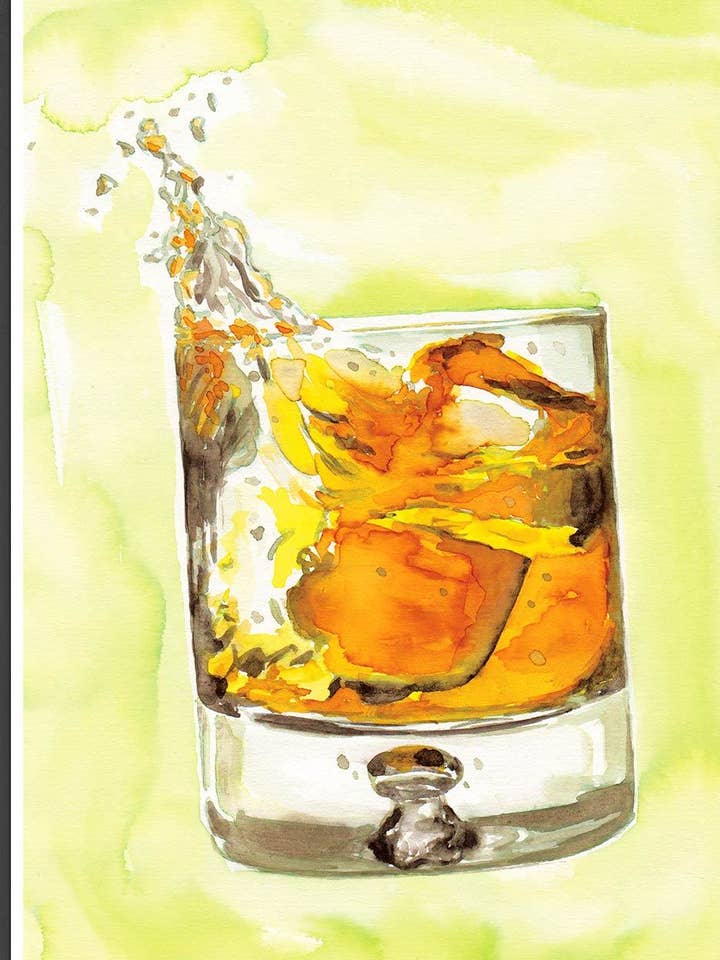 Peinture à l'aquarelle de Brindisi pour la vente par The Underdog Print Shop