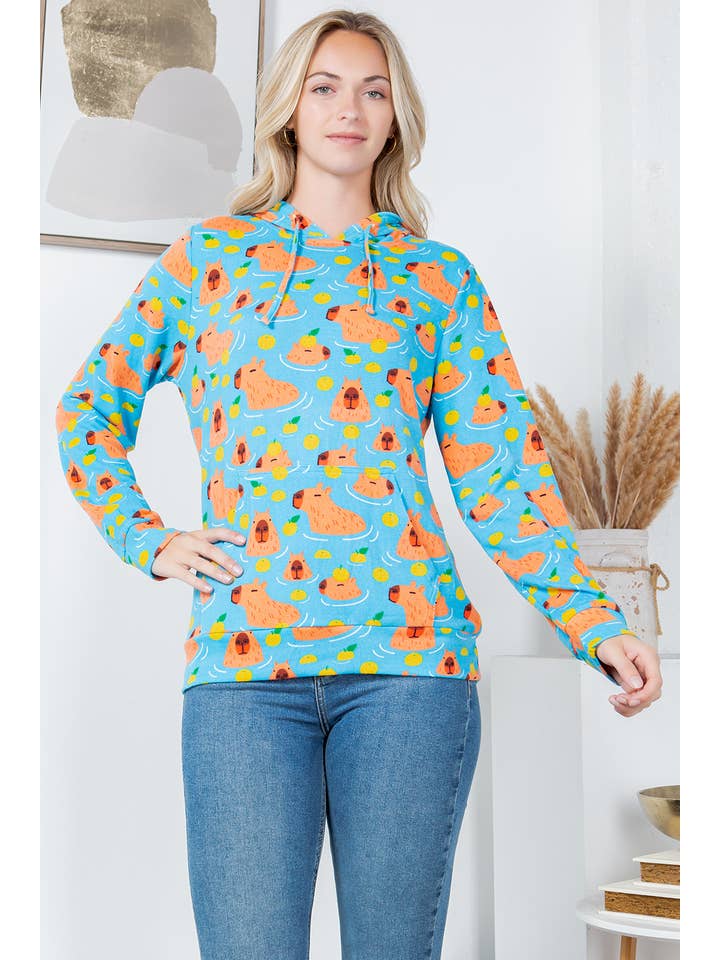 LA Soul – Engroshandel Hoodie – Kvinder – Capybara Pullover hættetrøje
