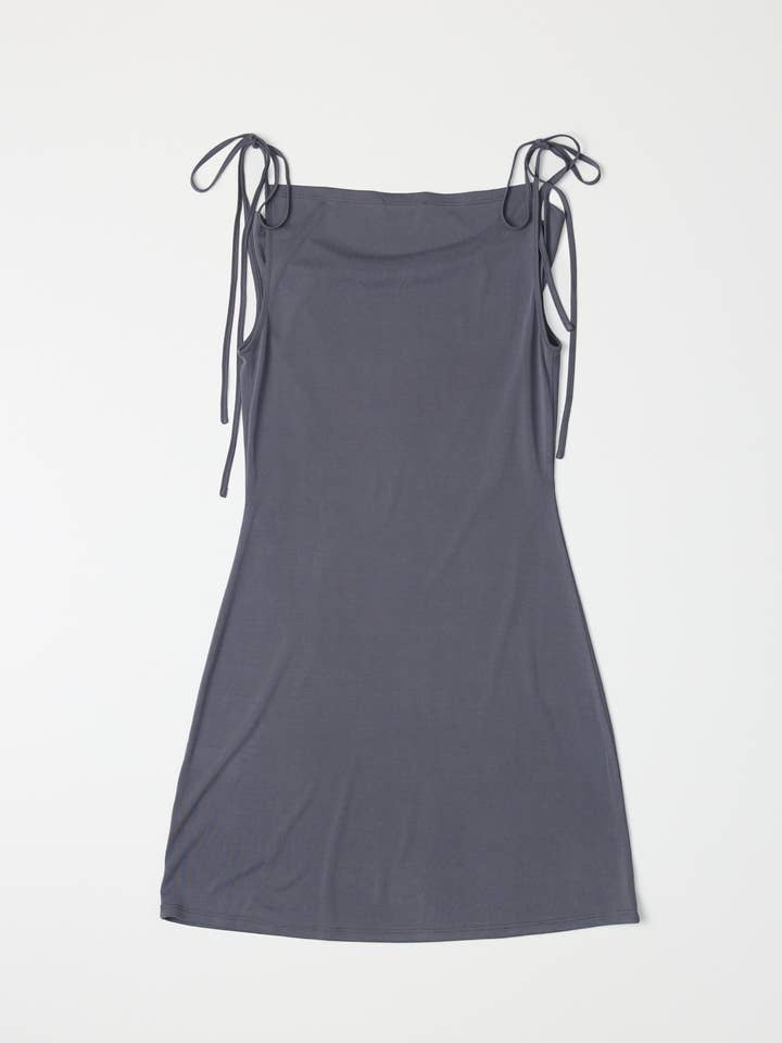 All Row - Wholesale Dress - Women's - The Parker Mini Dress | Tie Shoulder Mini Dress12