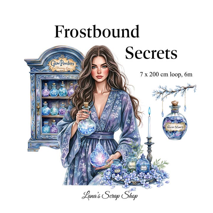 Frostgebundene Geheimnisse - PET-Band für den Großhandel von Lana's Scrap Shop