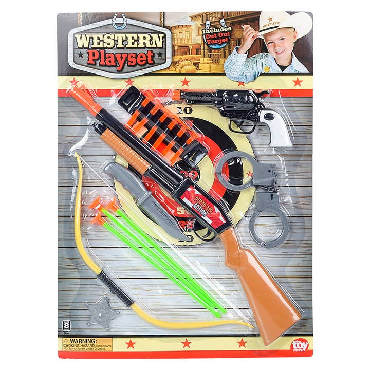 La Luna Bella - Toys - Wholesale Classic Toy - Kids - COWBOY WILD WEST PLAY SET 6 PIECES LLB kids toys