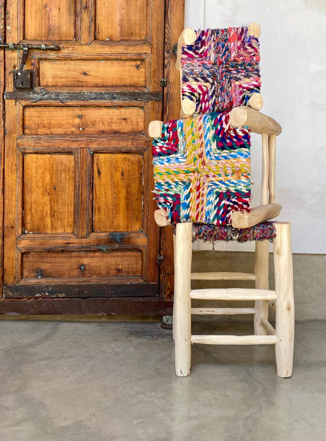 SOUK in the CITY - Wholesale Stool - Boucherouite Stools (set of 2)3