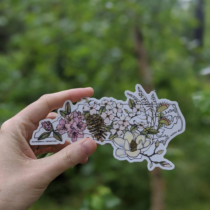Papermill Creative - Wholesale Sticker - North Carolina Native Plants vinyl sticker4