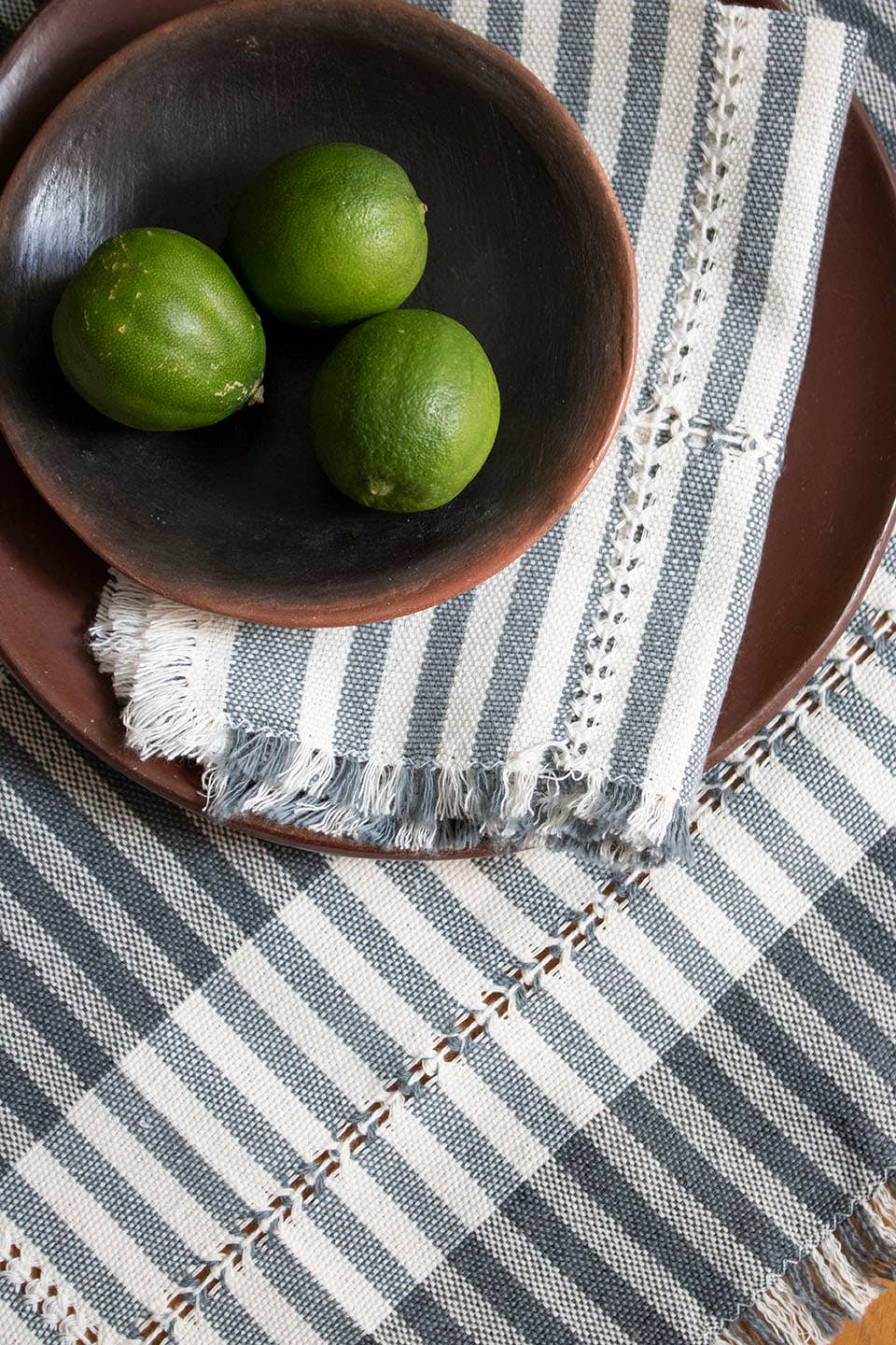 P.I.Project America - Wholesale Table Runner - Table Runner - Handwoven 100% cotton - Gray2
