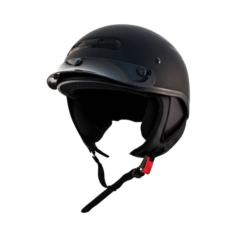 ZOX ST-225B ‘Alto Custom' Eagle Silver Motorcycle Open Face Helmet with Drop Down Visor for wholesale on Faire6