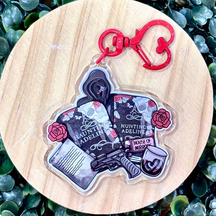 Haunting Adeline Acrylic Keychain for wholesale by Posh Paperie
