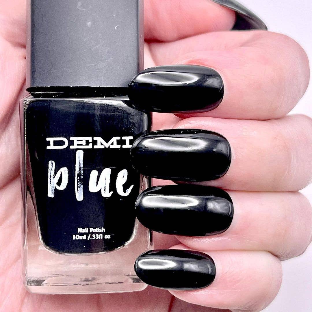 DEMIblue Clean and Vegan Nail Polish - Wholesale Nail Polish - Black Nail Magic – Black Vegan Nail Polish5