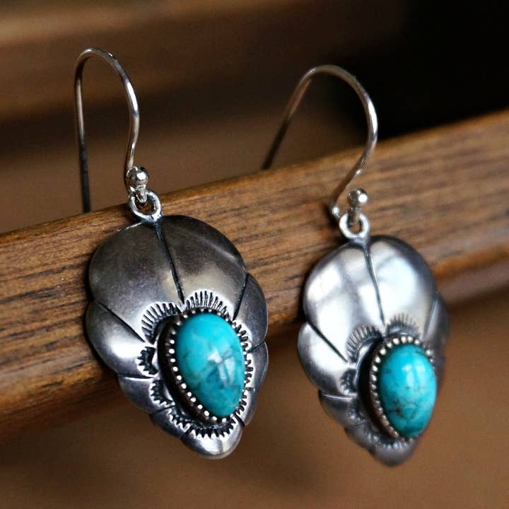 Adoeette Turquoise Earrings for wholesale by Sowell Jewelry