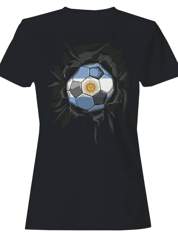 Argentina fodbold Breakout T-shirt til kvinder for engroshandel hos TShirtGuys.com