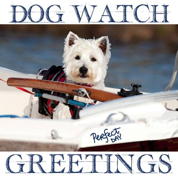 Greeting Card - Dog Watch for wholesale by Nauticalia