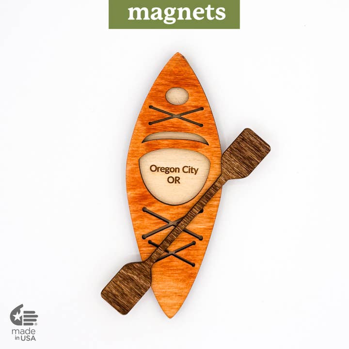 Bloom & Wander - Wholesale Magnet - Kayaking Magnet - Beach, Coastal, Ocean | Made in USA