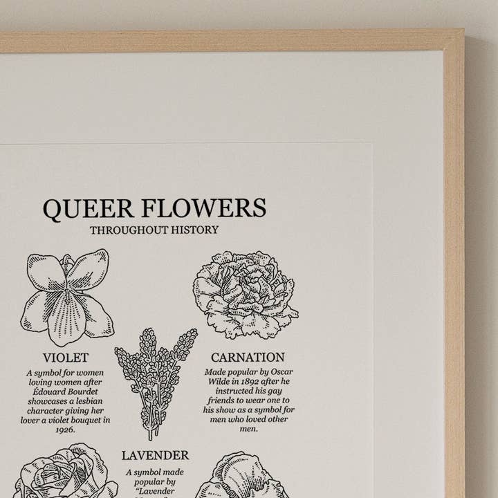 Fiori Queer | Stampa d'Arte Transgender per la vendita all'ingrosso da parte di Conscious Euphoria