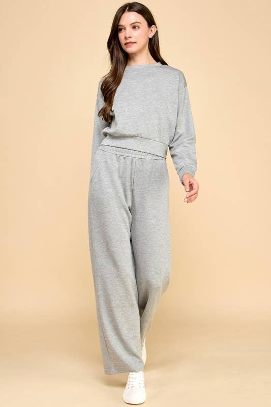 MIO WHOLESALE - Vente Ensemble de vêtements d'intérieur – femme - ENSEMBLE PULL-OVER & PANTALON AIR SCUBA CLASSIC SR01SET0