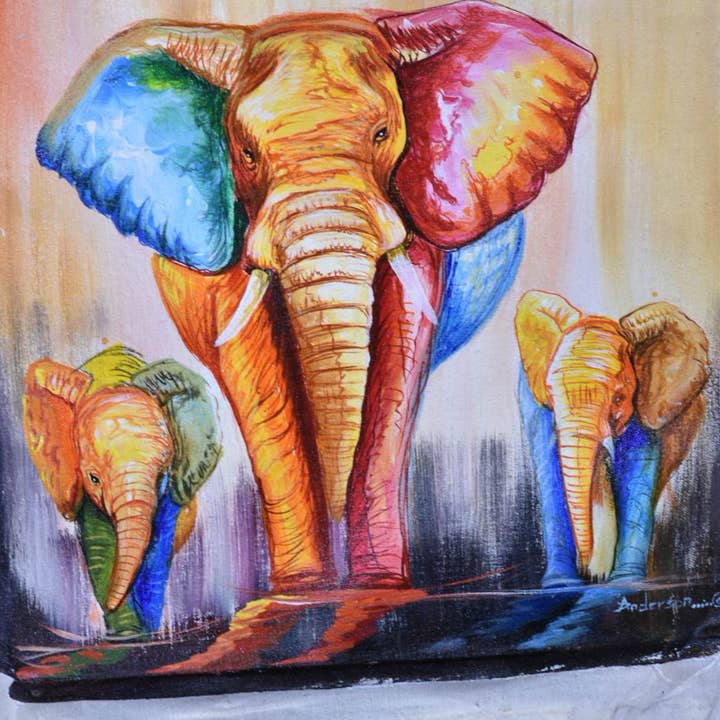 Animal Acrylic Paintings for wholesale by Tanzania Shopper