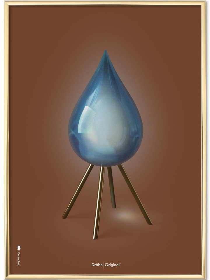 The drop off - Fond marron - Classique pour la vente par Brainchild