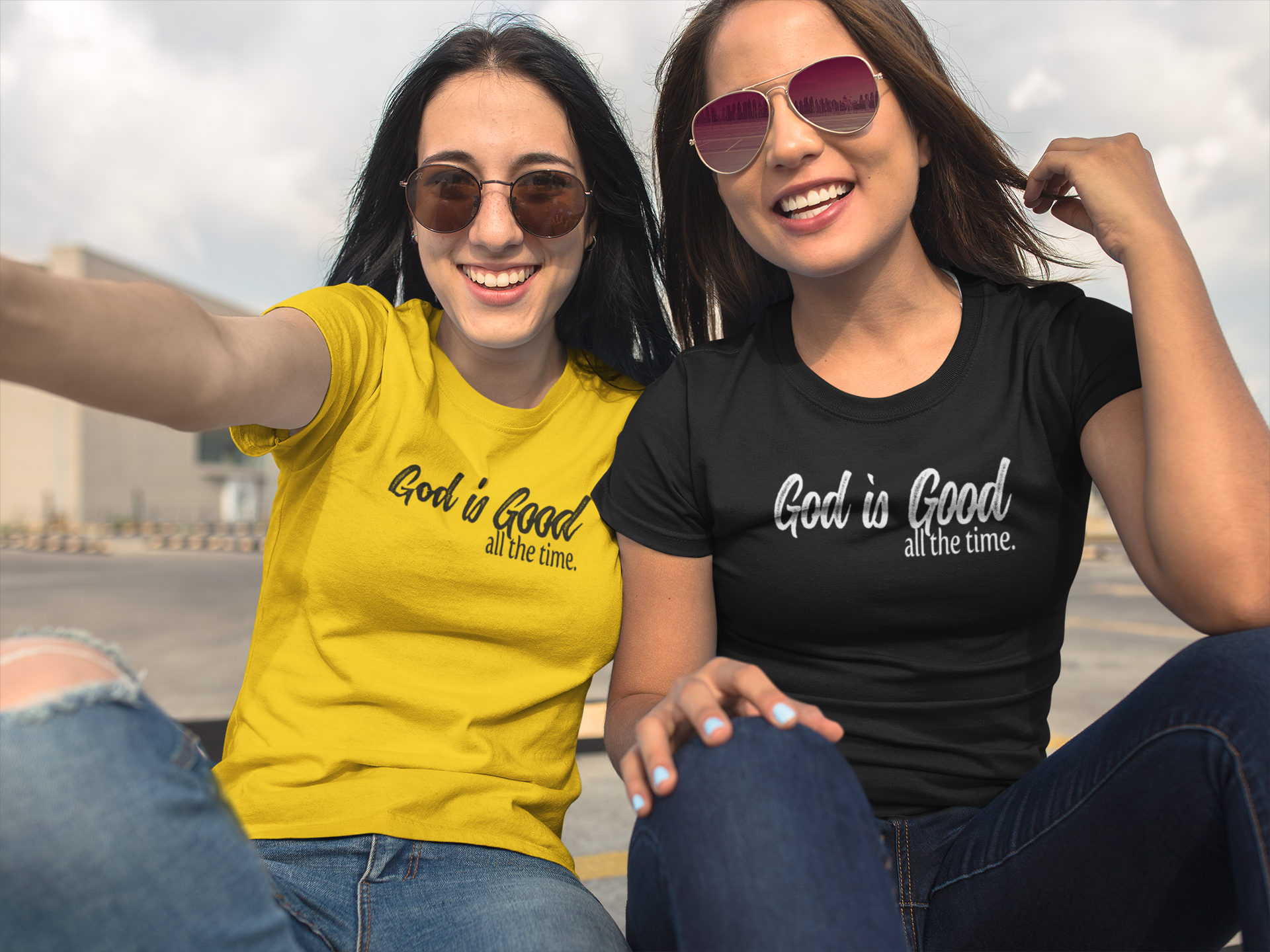 Love Ann Joy Apparel, LLC - Wholesale Screen Printed T-Shirt - Unisex - God is Good All The Time Christian T-Shirt - Faith Apparel4