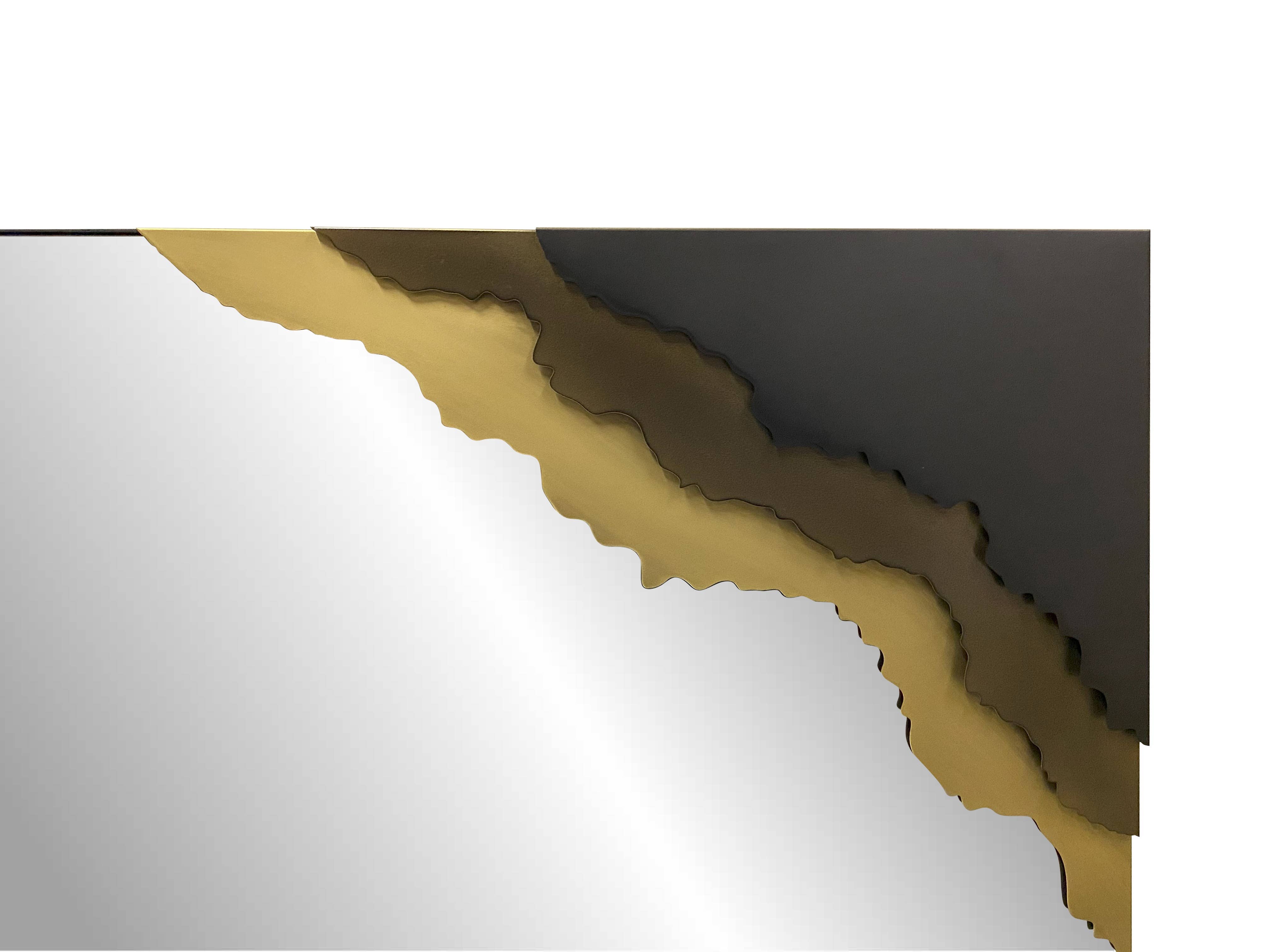 Peterson Housewares & Artwares - Wholesale Wall Mirror - Dual-Tone Metal Frame Floor and Wall Mirror5