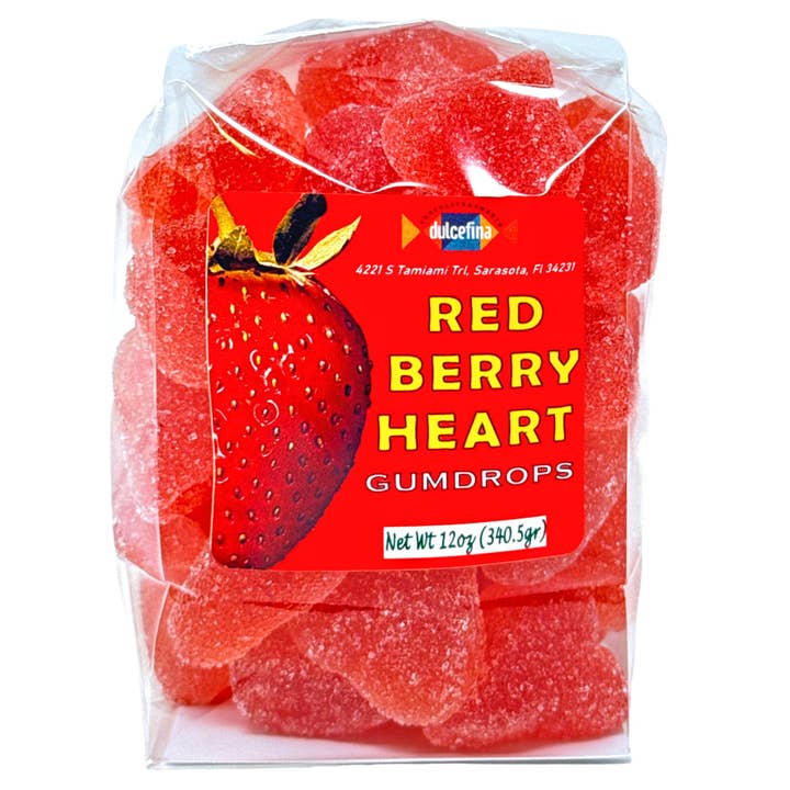 Dulcefina Chocolate and Sweets - Wholesale Gummy - Swedish Red Berry Heart Gumdrops
