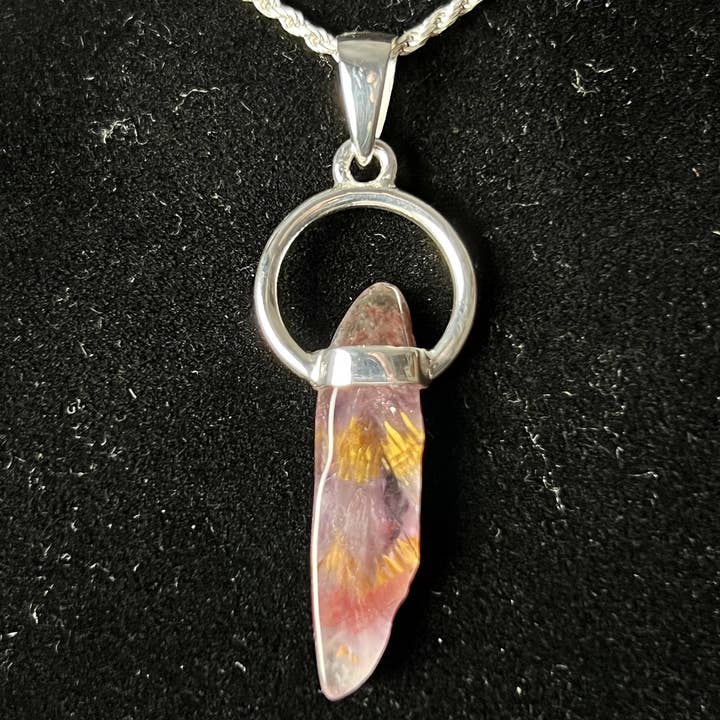 PENDENTIF SUPER SEVEN EN ARGENT STERLING pour la vente par Nugent Jewelry