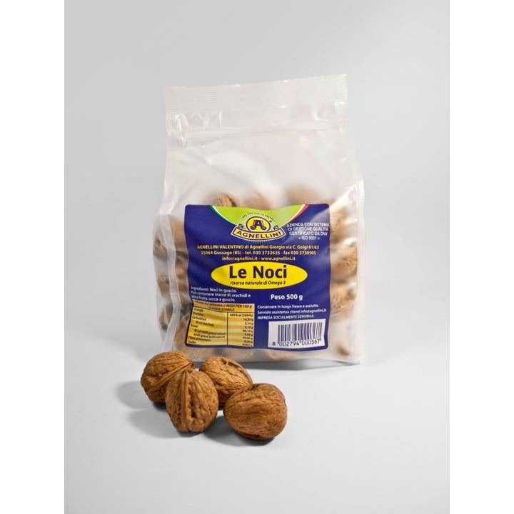 100% natural walnuts in shell 500g, new crop for wholesale by Agnellini Int Srl