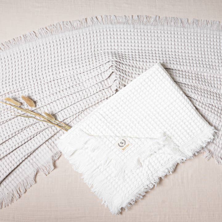 Dreamline - Venta al por mayor Manta de cama - Niños y bebés - Manta de Bebé de Algodón Orgánico con Textura de Panal