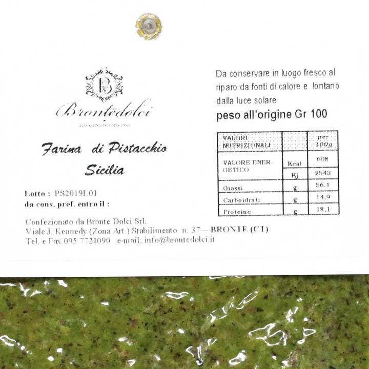 GourmetDis (Gourmet Food Distribution) - Wholesale Flour - Brontedolci - Sicilian Pistachio Flour, 100g1