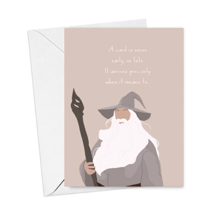 Rosewood Cards - Vente Cartes d'anniversaire - Carte Gandalf - Le Seigneur des Anneaux