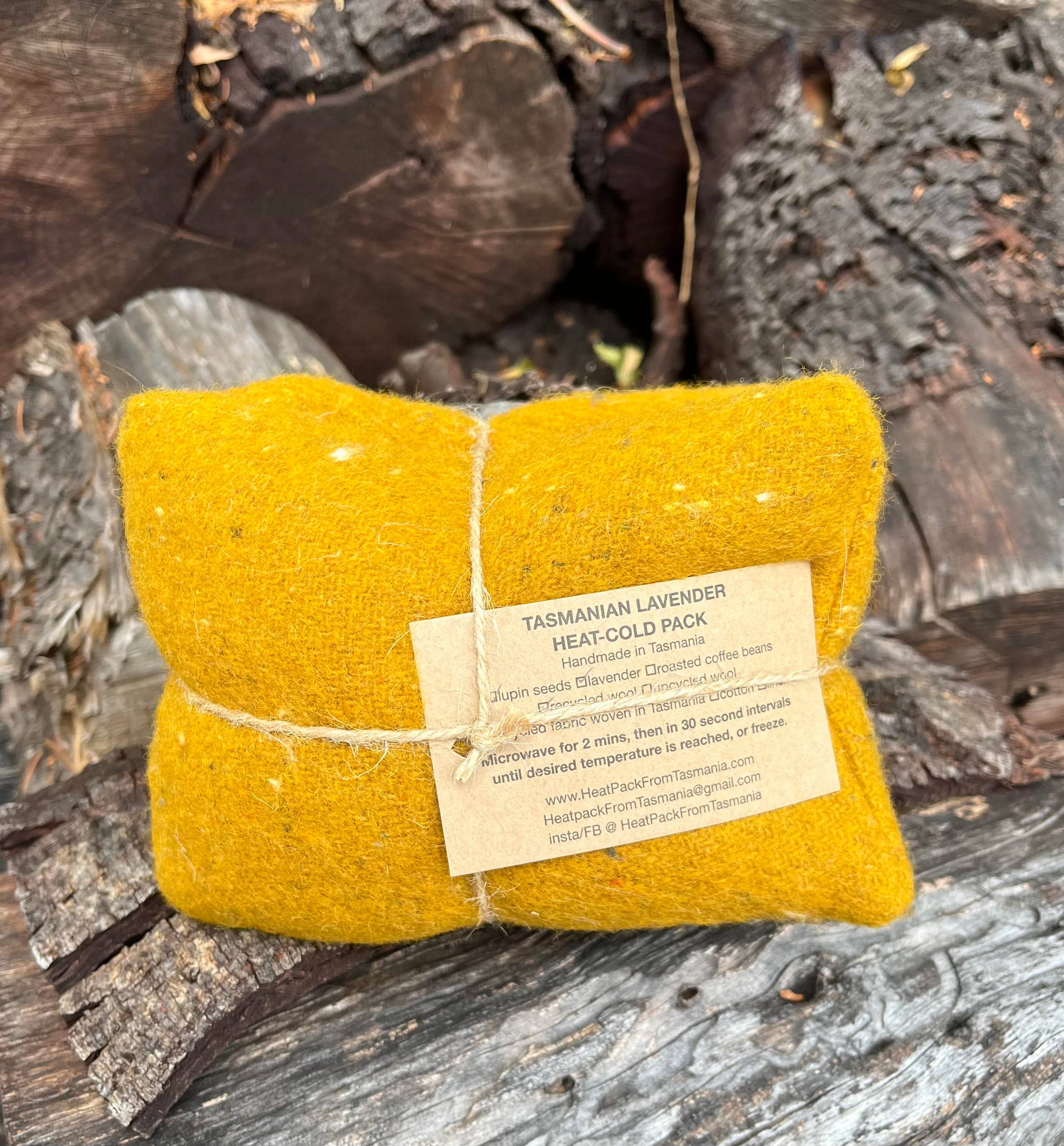 HeatPack From Tasmania – Großhandel Wärme-/Kältekompresse – Wärme-Kälte-Packs aus recycelter Wolle0